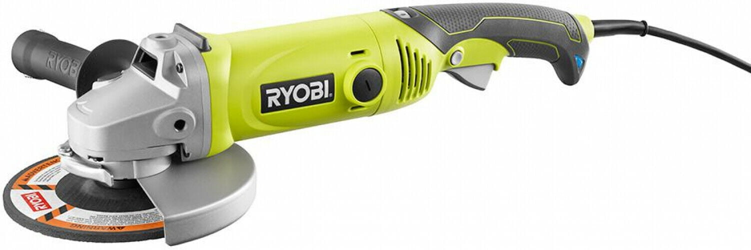 RYOBI Angle Grinder 7 Inch Grinding Power Tool Variable Speed Control