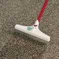 Roberts 701273 12 in. Carpet Rake & Groomer with 51 in. Handle, White & Red