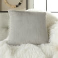 thumbnail image 4 of Nourison Fur Lt Grey Decorative Throw Pillow , 1'10" x 1'10", 4 of 5