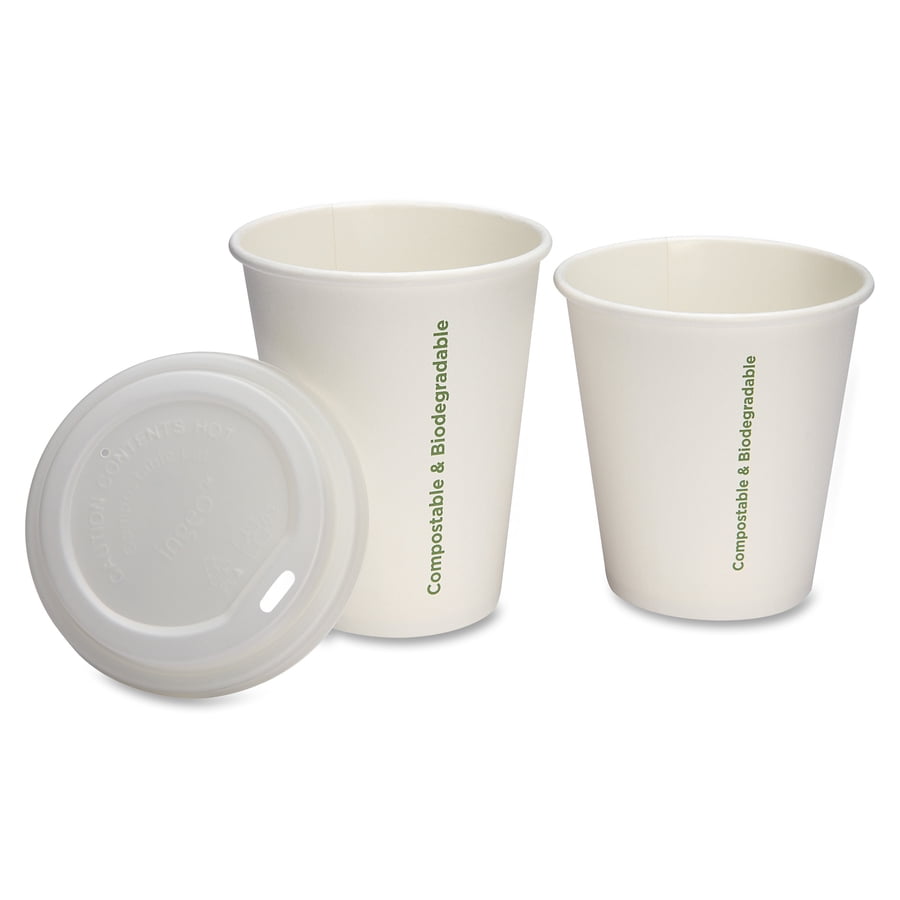 Genuine Joe Vented Hot Cup Lid - Polystyrene - 50 Lids/pack - 1000 / Carton - White
