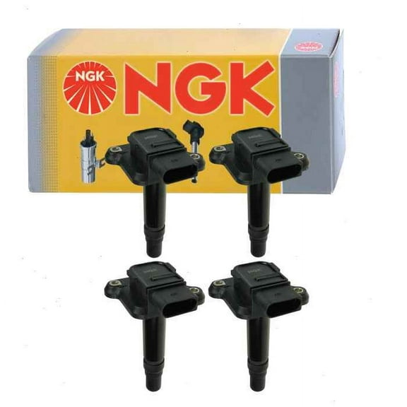 4 pc NGK Ignition Coils compatible with Volkswagen Beetle 1.8L L4 1999-2001