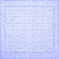 thumbnail image 1 of Ahgly Company Machine Washable Indoor Square Oriental Blue Traditional Area Rugs, 7' Square, 1 of 4