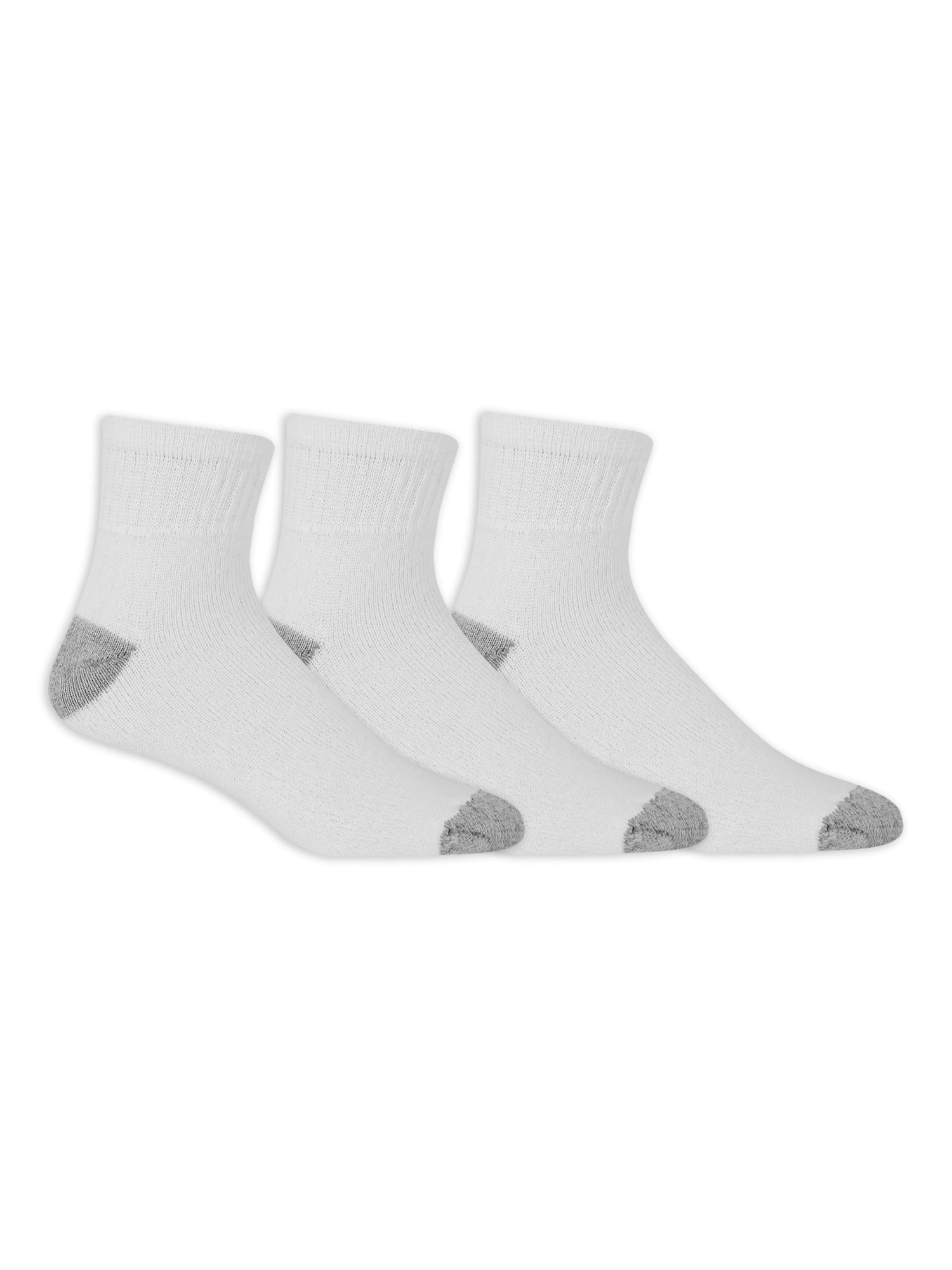 Athletic Works Men's Ankle Socks, 3 Pair Pack