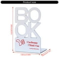 thumbnail image 5 of 2Pcs Heavy Duty Book Ends for Shelves Hollowed Letter Metal Bookend Book Stopper, 5 of 12