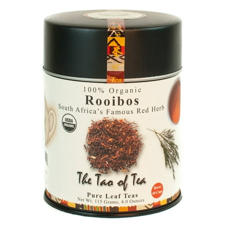 The Tao of Tea, Organic Rooibos Herbal Tea, Loose Leaf Tea, 4 Oz Tin