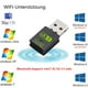 thumbnail image 4 of Dongle Bluetooth, Memoria USB WLAN AC600Mbit/s Adaptador USB WLAN PC Banda Dual 2.4G/5GHz, Tarjeta de Internet Stick WLAN Antena PC/Laptop Compatible con Windows 11/10/8.1/8/7/XP, Mac 10.9-1015, 4 of 4