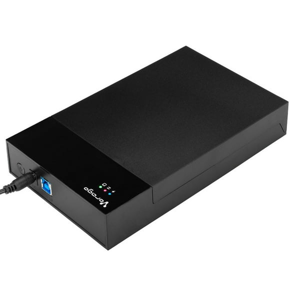 Gabinete de Disco Duro Mecanico 3.5 VORAGO SATA III USB-A 3.0 HDD-303 negro