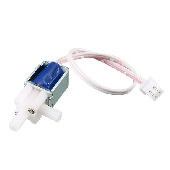 Unique Bargains 0.14A DC 12V 1mm 80g 2mm 20g Wired Connector Gas Water Solenoid Valve