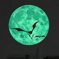 thumbnail image 3 of Halloween Wall Sticker PVC Pumpkin Castle Bat Luminous Moon Sticker Wall Decor, 3 of 10