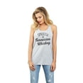 thumbnail image 2 of Thread Tank Smooth As Tennessee Whiskey Women's Fashion Sleeveless Flowy Racerback Tank Top Sport Grey Large, 2 of 5