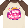 thumbnail image 4 of Inktastic I Love My Mamaw grandchild gift Girls Long Sleeve Baby Bodysuit, 4 of 5