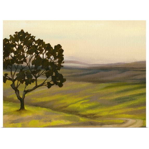 Great BIG Canvas | Rolled Jennifer Goldberger Poster Print entitled Road in the Valley I