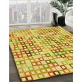 thumbnail image 3 of Ahgly Company Tapis d'Intérieur Lavables en Machine, Carrés, Oranges, 7' Carré, 3 of 7