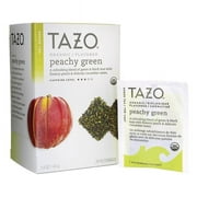 Tazo Organic Peachy Green Flavored Green Tea, 20 Ct