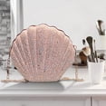 thumbnail image 2 of Sparkling Shell Clutch Evening Bag, Clutch Purse with Detachable Chain, Clutches Bag Handbag for Banquets Party (Pink), 2 of 8