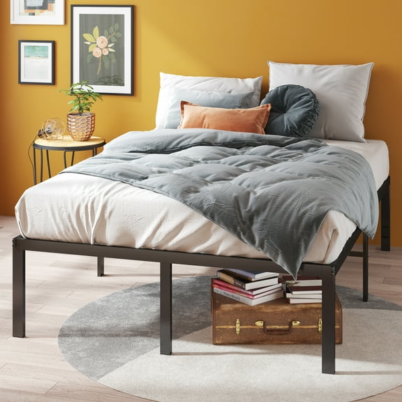 Zinus Yelena 18" Metal Platform Bed Frame - Box Spring Not Required, Queen