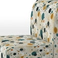 thumbnail image 4 of Designart "Chic Industrial Polka Dots" Teal Polka Dots Upholstered Accent Chair - Modern Arm Chair For Living Room, 4 of 5