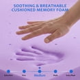 thumbnail image 2 of Beddle 3 Inch Full Egg Crate Memory Foam Mattress Topper, Lavender Scent Cooling Gel Infused, CertiPUR-US Certified, Medium Purple, 2 of 7