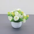 thumbnail image 2 of Feltree Botanical-Inspired Artificial Potted Plants with Flexible Stems, Non-Fading Polyester Flowers for Desktop/Shop Window Displays, 2 of 7