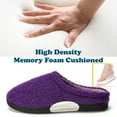 thumbnail image 2 of cosyone1997 Fuzzy Two-Tone Slippers for Women Memory Foam House Shoes with Non-slip Sole for Indoor and Outdoor Comfort, 2 of 5