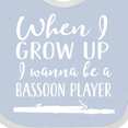 thumbnail image 4 of Inktastic Future Bassoon Player Bassoonist Gift Boys or Girls Baby Bib, 4 of 4