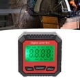 thumbnail image 2 of Digital Level Box Magnetic Angle Finder Protractor Inclinometer for Carpentry, Masonry, Red with High Accuracy, LCD Display, Dual Measuring Modes, 2 of 9