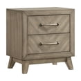 thumbnail image 3 of Roundhill Furniture Wood Bedroom Set: King Bed, Dresser, Mirror, Nightstand in Weathered Sand, 3 of 14