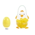 thumbnail image 3 of Easter Chick Fillable Egg Set, Plastic Egg-Shaped Candy Box, Easter Egg Fillers, Reusable Gift Container for Treats, Surprise Eggs for Easter Party Favors and Holiday Decoration, 1set, A, 3 of 6