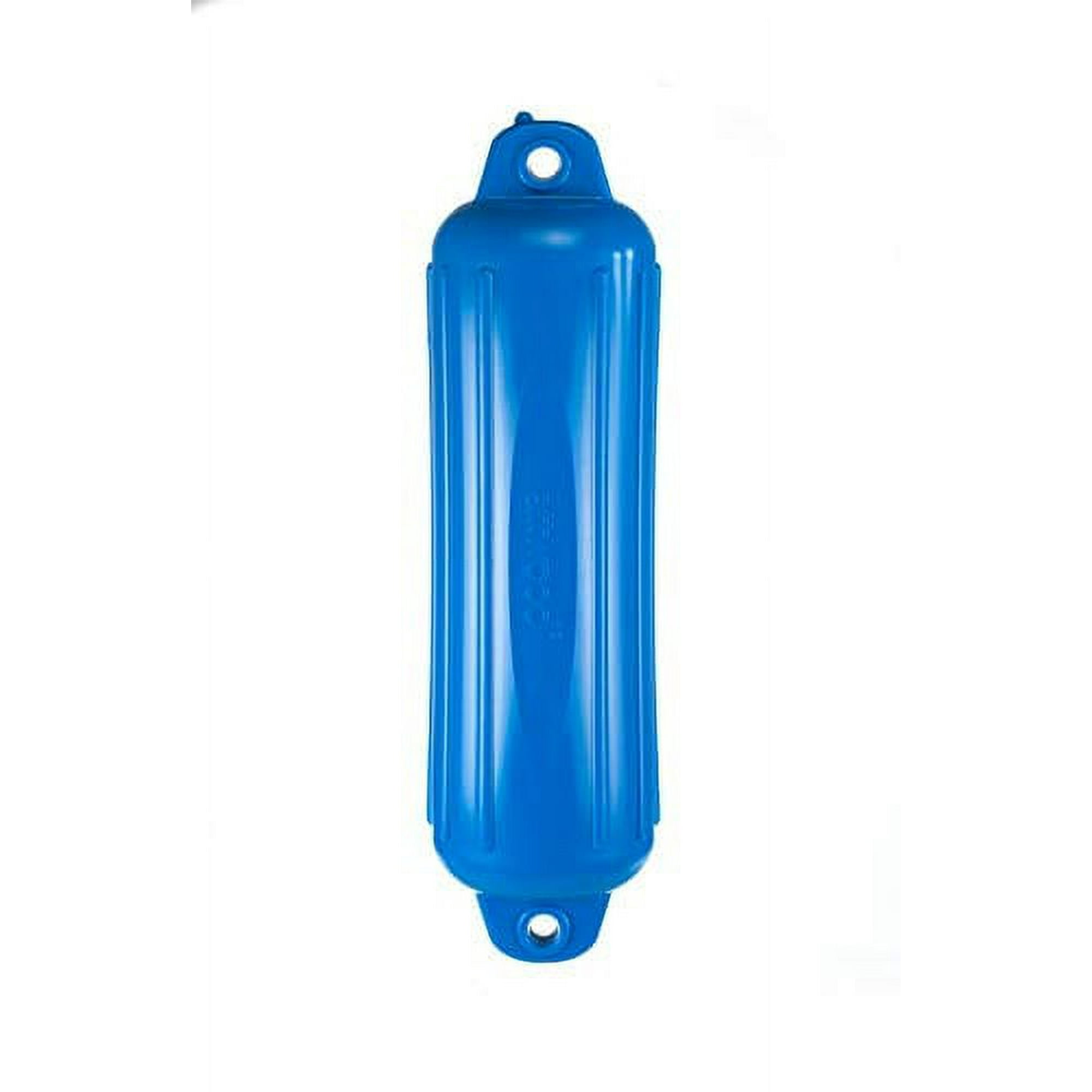 Attwood 9356BD1 Softside UV-Resistant Marine Oval Boat Fender, Blue, 6-Inch x 24-Inch