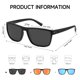 thumbnail image 5 of Gafas de sol polarizadas cuadradas UV400 MASDUN para hombres y mujeres, 5 of 7