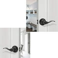 thumbnail image 2 of KNOBWELL 5 Pack Interior Door Handles Oil Rubbed Bronze Door Levers Passage Function Door Handle Set/Door Levers, Non-Locking Door Handles Universal Handing, 2 of 2