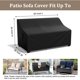 thumbnail image 2 of Agricasst Patio Funda para Sofá, Funda para Sofá de Dos Plazas para Exteriores, Funda para Muebles de Patio Impermeable Resistente a los Rayos UV, Funda para Sofá Exterior Resistente con Ventilación y Manijas y 4 Hebillas Ajustables, 64x26x34 Pulgadas, 2 of 10