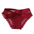 thumbnail image 5 of KOOYTE Bow Net Yarn Lace Wrap Intimates Women Underwear Transparent Lingerie Panties Briefs, 5 of 5
