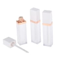 thumbnail image 1 of Tubo de brillo de labios (3PCS × 7ML) Botellas de plástico vacías para tubos de bálsamo labial cosmético blanco Sunnimix Recipiente de tubo de brillo de labios vacío, 1 of 8