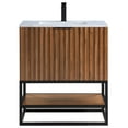 thumbnail image 4 of Bemma V-Tr30sfm-S-1 Terra 30" Free Standing Single Basin Vanity Set - Walnut / Carrara, 4 of 7