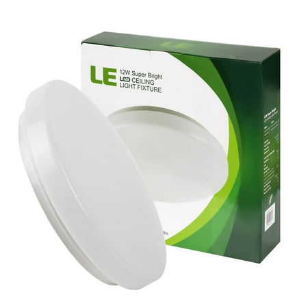14 Inch White Ceiling Light - Lighting EVER 12W 11-Inch LED Ceiling Light 950lm IP44 Round Flush Mount Energy Save Warm White Ceiling Light Fixture
