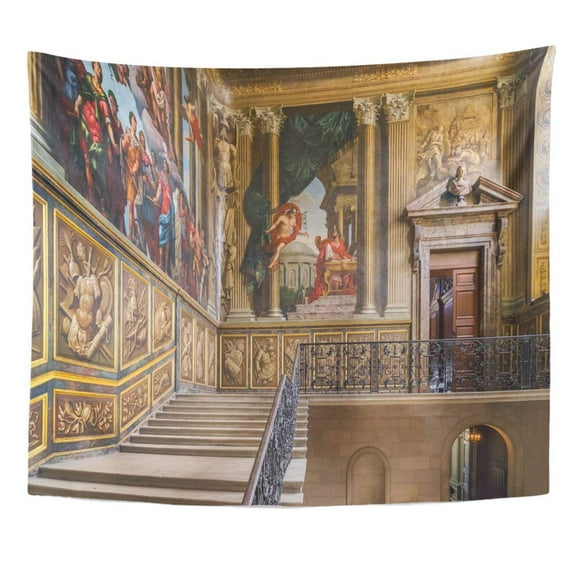 POGLIP London England 10Th August Hampton Court Palace is Royal Wall Art Hanging Tapestry Home Decor for Living Room Bedroom Dorm 51x60 inch