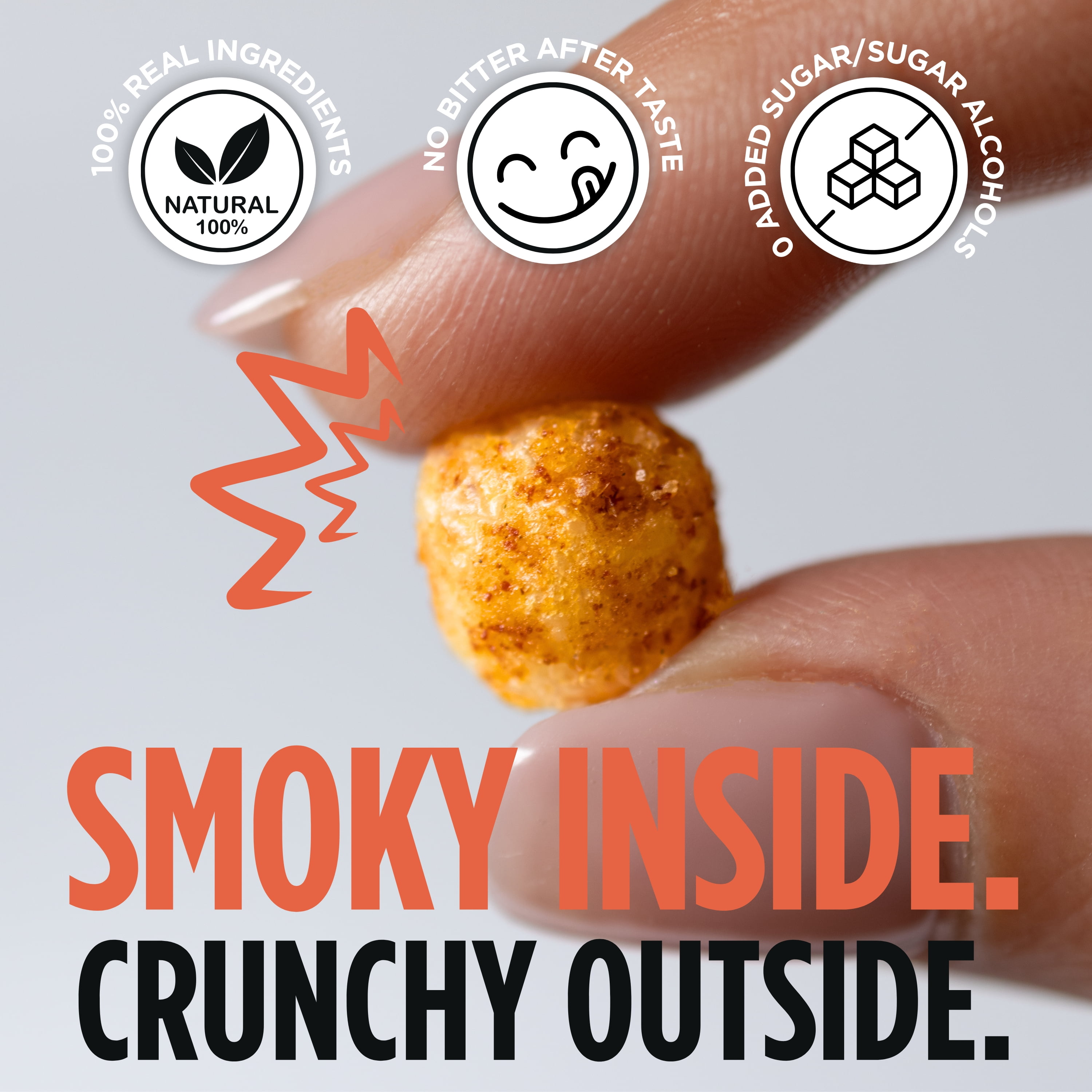 100 Cal Snacks Protein Puffs BBQ, High Protein Low Carb Snack, Gut Healthy, Gluten Free, 0.84 oz bag, 5 bags