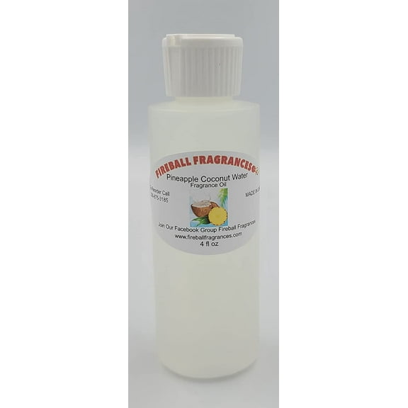 Pineapple Coconut Water~ Sweet Pineapple, Coconut, Mango, Coconut Water and Sugar Cane Scented Oil by Fireball Fragrances-Large 4 Oz Bottle