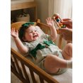 thumbnail image 5 of Cenuakty Newborn Girl Outfit, Short Sleeve Crew Neck Stripes Duck Print Bodysuit with Headband Summer Clothes, 5 of 9
