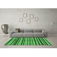 thumbnail image 3 of Ahgly Company Indoor Round Oriental Emerald Green Modern Area Rugs, 3' Round, 3 of 4
