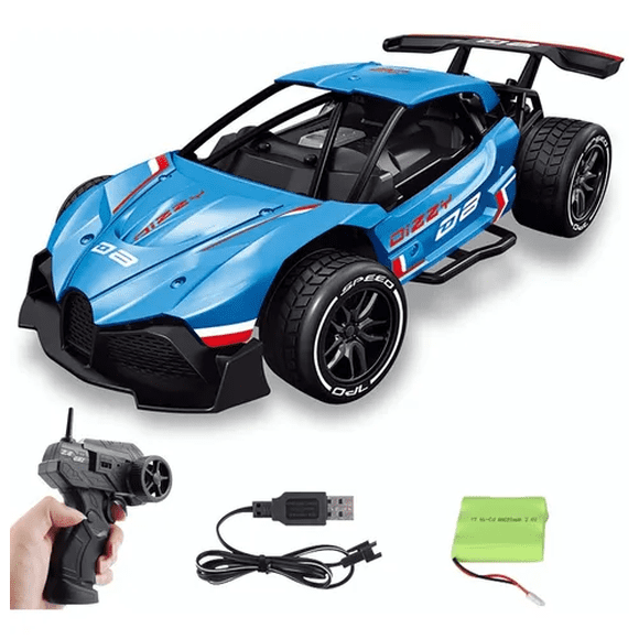 Carro de Control Remoto Malubero RC Coche Recargable Azul Malu2167
