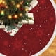 thumbnail image 5 of Uuiauoio 35-Inch Christmas Tree Skirt with Snowflake Design, Festive Red Fabric Base Cover for Holiday Parties and Home Decor, Tree Bottom Decoration for Seasonal Celebrations and Gift Displays, 5 of 6