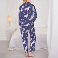 thumbnail image 6 of Goofa Cute Dog Printed Women’s 2 Piece Pajama Set Super,Pajamas Women's Long Sleeve Sleepwear Soft Button Down Loungewear Pjs Lounge Set Nightwear-Medium, 6 of 9