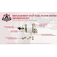 thumbnail image 4 of Marine R12T Fuel Filter Water Separator Kit - 120AT NPT ZG1/4-19 - Replaces S3240, 18-7947, 187947, 17670-ZW1-030GH, 99105-20006, 9-37812, 120R-RAC01, 120R-RAC02 Assembly - Diesel, Gas Engines, 4 of 9