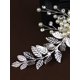 thumbnail image 2 of Faux Pearl & Leaf Decor Bridal Hair Pin, 2 of 5