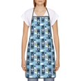 thumbnail image 2 of Zufioo Airplanes and Aviation Signs Print Tie-up Apron, Unisex Kitchen Apron - Oil-proof, Stain-proof and Waterproof, Suitable for Restaurants and Service Industries-One Size, 2 of 9