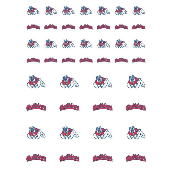 Fresno State Bulldogs Small Sticker Sheet - 2 Sheets