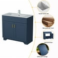 thumbnail image 5 of KZElegy Bath Vanity Cabinet and 36" Sink ,Freestanding Bathroom Cabinet Vanity with Double Door,Blue, 5 of 10