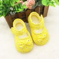 thumbnail image 2 of Infant Toddler Baby Girls Soft Sole Bowknot Cotton Crib Shoes, 2 of 5